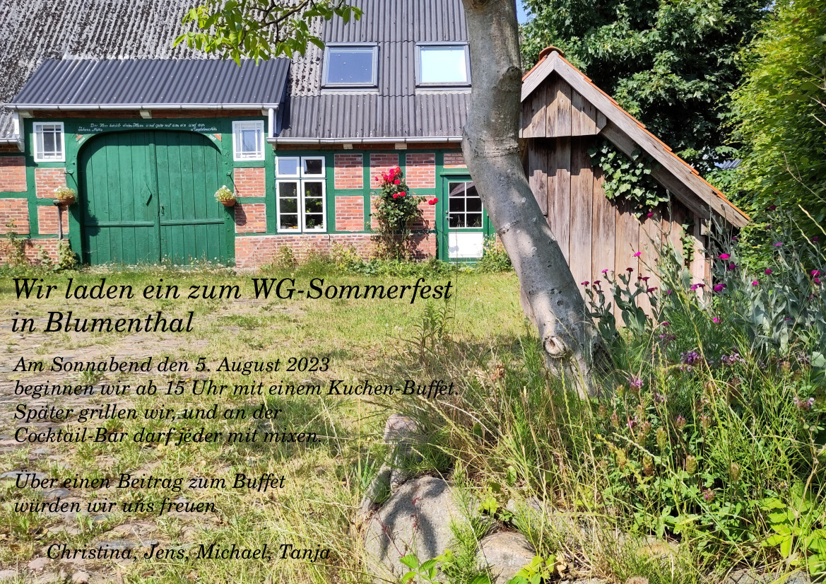 WG-Party am 05.8.2023